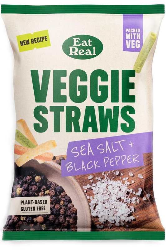 CLEARANCE Veggie Straws Sea Salt & Black Pepper 110g (SALE)