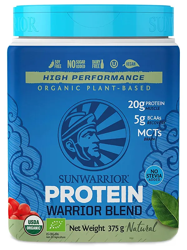 Warrior Blend Protein Powder Natural Flavour 375g (Sunwarrior)