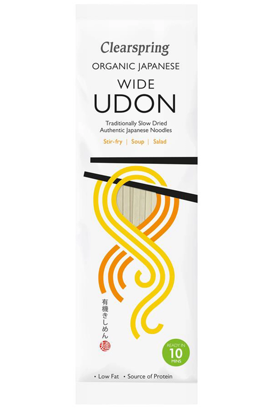 Organic Japanese Wide Udon Noodles 200g (Clearspring)