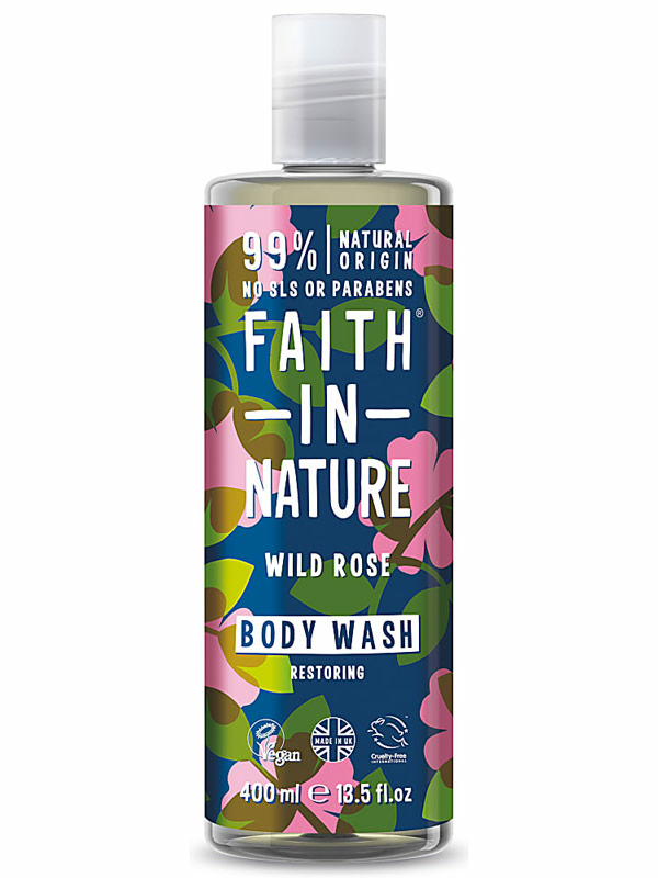 Wild Rose Body Wash 400ml (Faith in Nature)