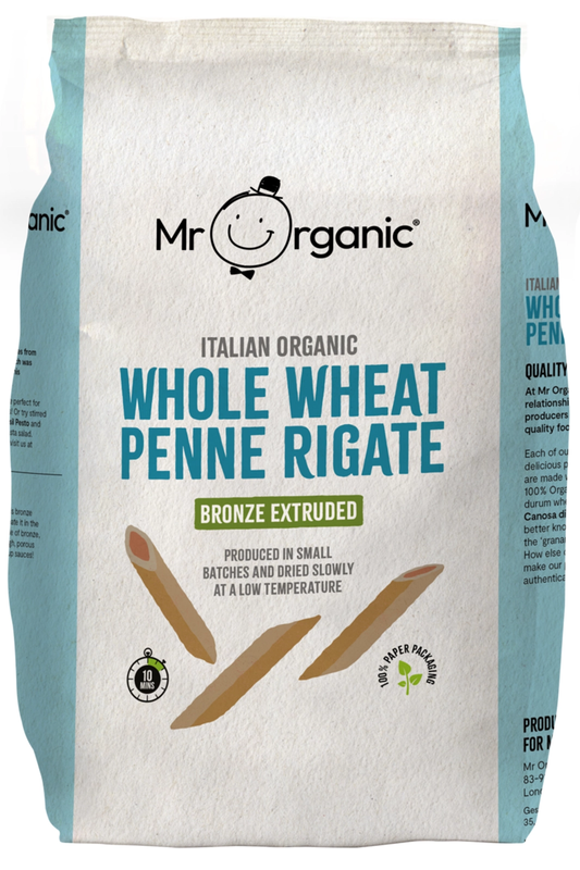 Organic Whole Wheat Penne Pasta 500g (Mr Organic)