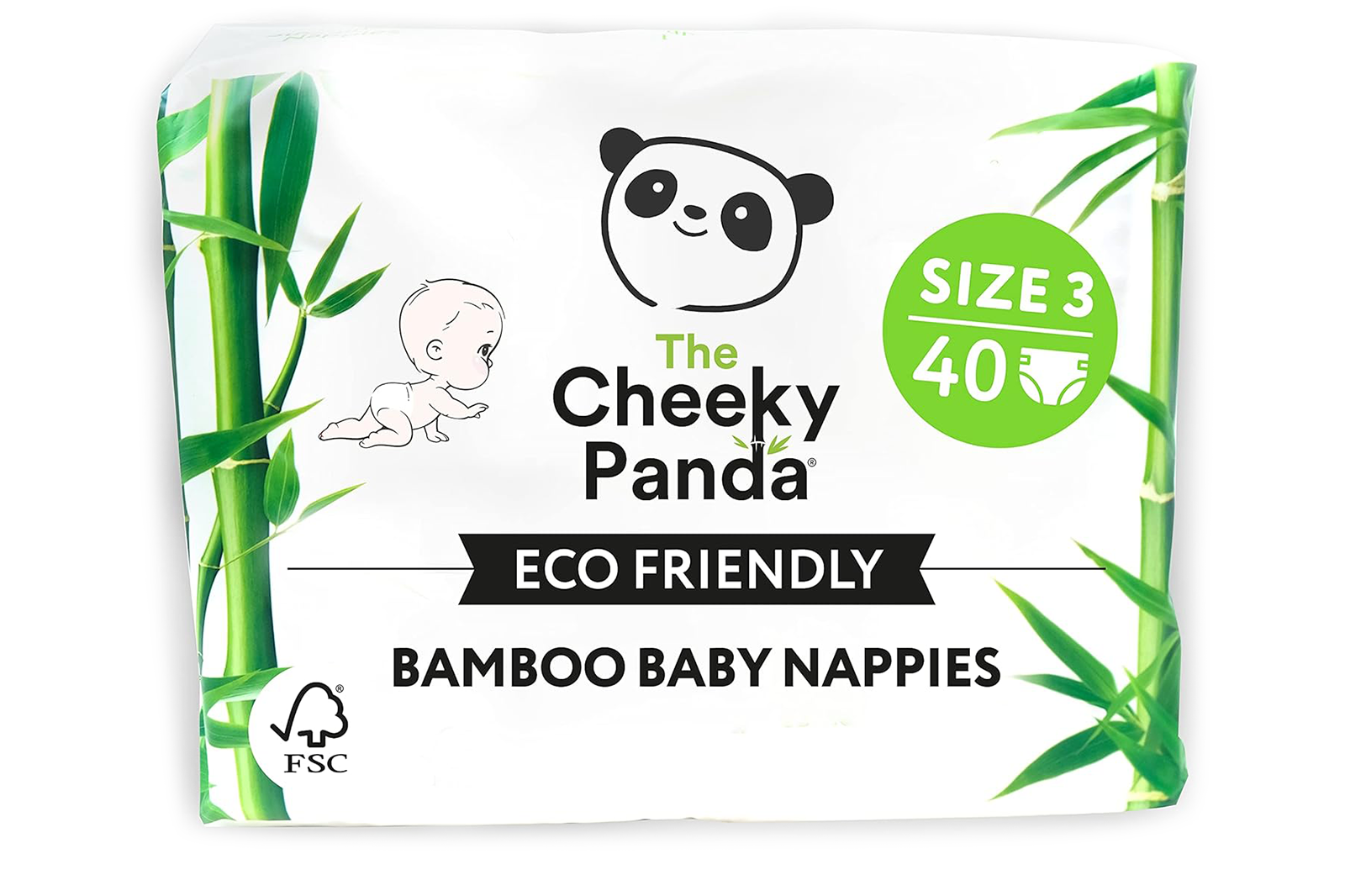 Bamboo Nappies Size 3 x 40 Nappies (Cheeky Panda) | Healthy Supplies