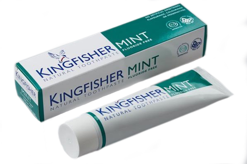 Natural Mint Fluoride-Free Toothpaste 100ml (Kingfisher) | Healthy Supplies