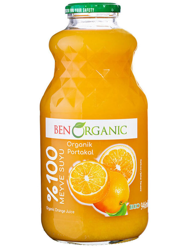 Organic Orange Juice 946ml Ben Organic Healthy Supplies