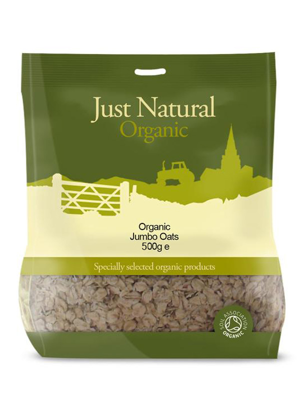 Jumbo Oats 500g, Organic (Just Natural Organic) | Healthy Supplies