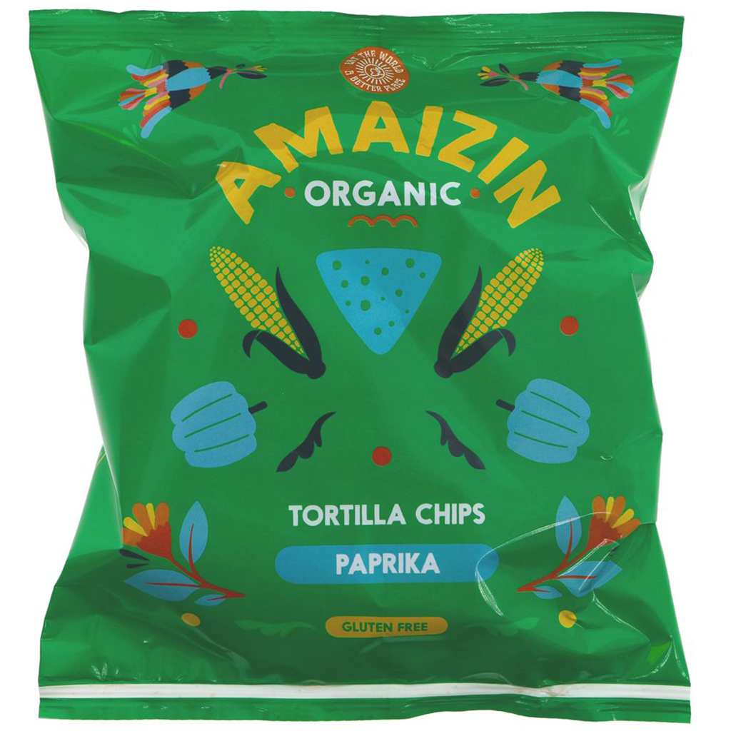 Organic Paprika Corn Chips 75g (Amaizin) | Healthy Supplies