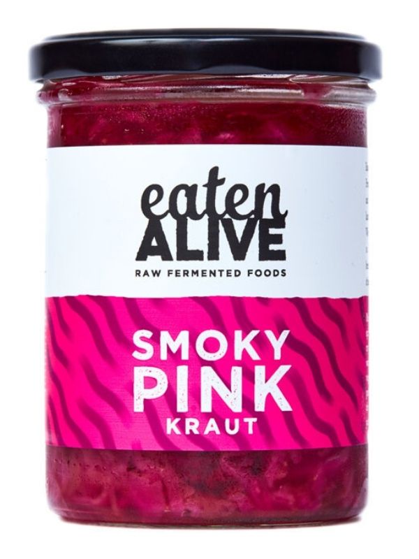 Smoky Pink Sauerkraut 375g (Eaten Alive) | Healthy Supplies