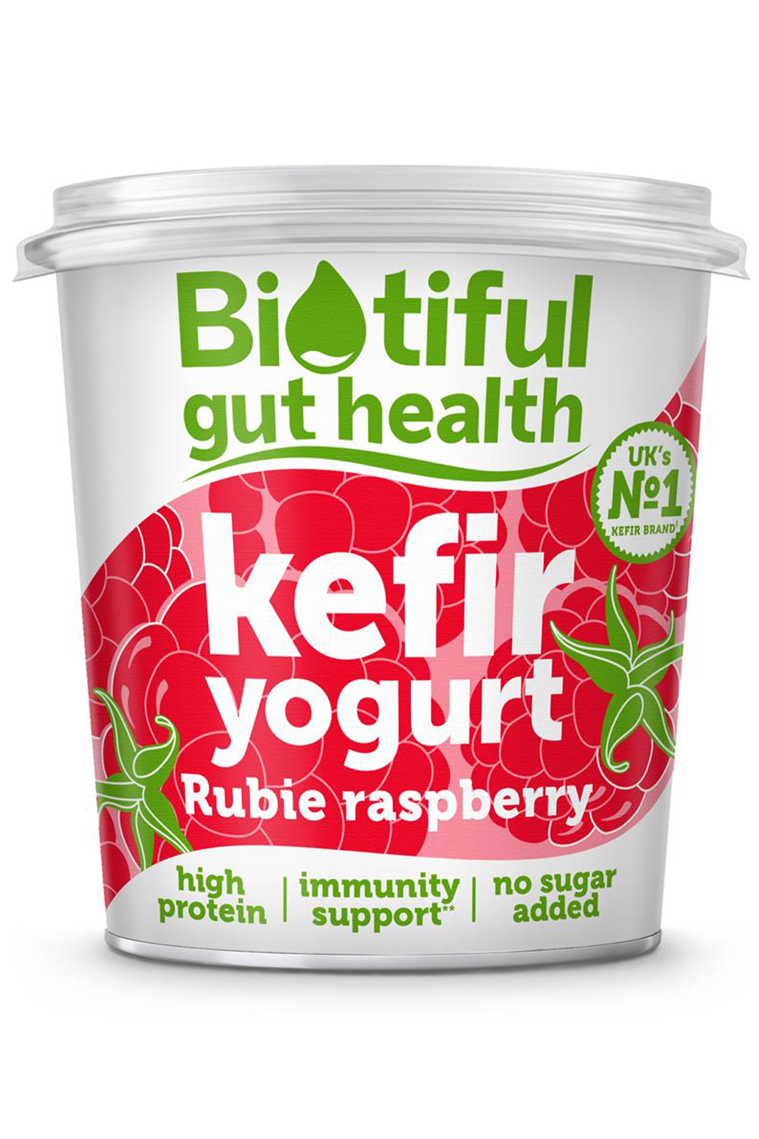 Rubie Raspberry Kefir Yogurt 350g (Biotiful Dairy) | Healthy Supplies