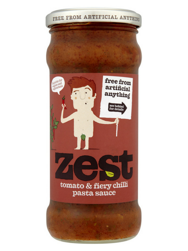 Tomato & Fiery Chilli Pasta Sauce 340g (Zest) | Healthy Supplies