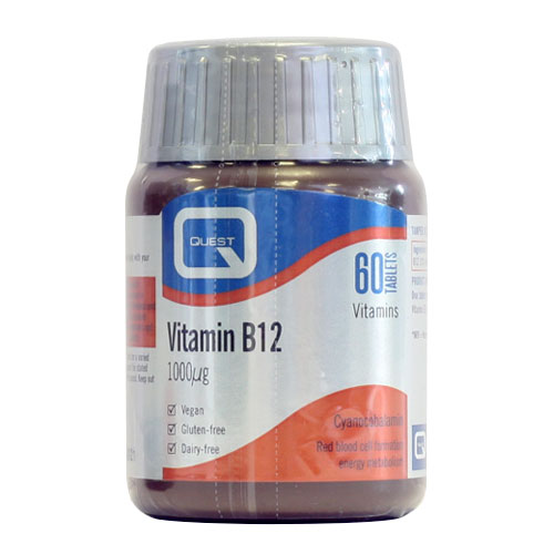 Vitamin B12 Tablets 1000ug, 60 Tablets (Quest Vitamins) | Healthy Supplies